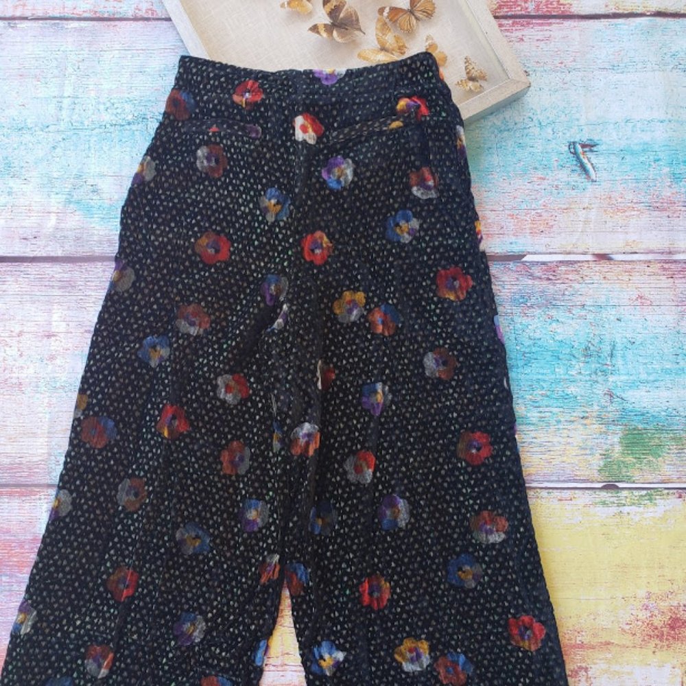NWT Anthro Pasquette Velvet Wide-Leg Pants 10 - Picture 11 of 12